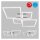 Briloner Frame LED Deckenleuchte Chrom Alu 75x47cm Dimmbar über Schalter 48W Warmweiß