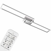 Briloner LED Deckenleuchte 40W Frame Fernbedienung CCT Dimmbar Deckenlampe Schwenkbar Chrom