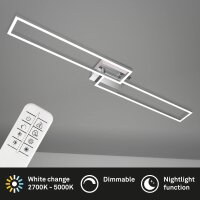 LED Deckenleuchte Frame, Chrom / Aluminium, 40 Watt,...