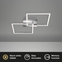 Briloner  Frame LED Deckenlampe 2-flammig Stufendimmbar...