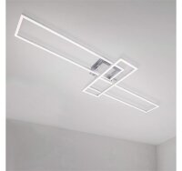 Deckenleuchte Briloner Frame Deckenlampe Chrom Fernbedienung Lichtfarbe verstellbar dimmbar