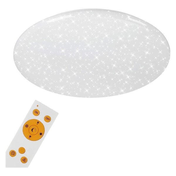 LED Deckenleuchte Sternenhimmel, Weiß, 50 Watt, 3000 – 6500K, dimmbar – Briloner