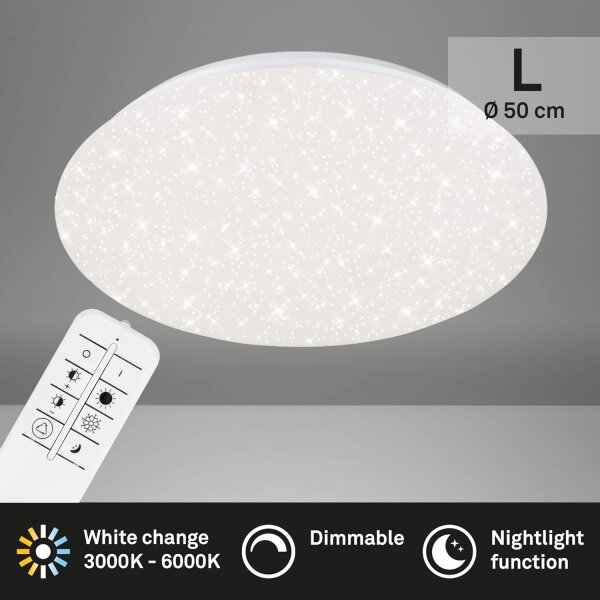 Briloner  Verb LED Sternenhimmel Deckenlampe mit Fernbedienung 50 cm