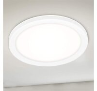 Briloner Düsseldorf LED Außenleuchte 8W IP44 Backlight-Effekt Rund Weiß