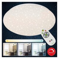 LED Deckenleuchte Verb, Weiß, 15 Watt, mit Fernbedienung, Sternenhimmel-Effekt – Briloner