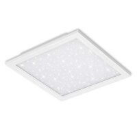 Briloner  Vesta LED Panel 12W Sternenhimmeleffekt Quadratisch Weiß
