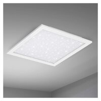 Briloner  Vesta LED Panel 12W Sternenhimmeleffekt Quadratisch Weiß