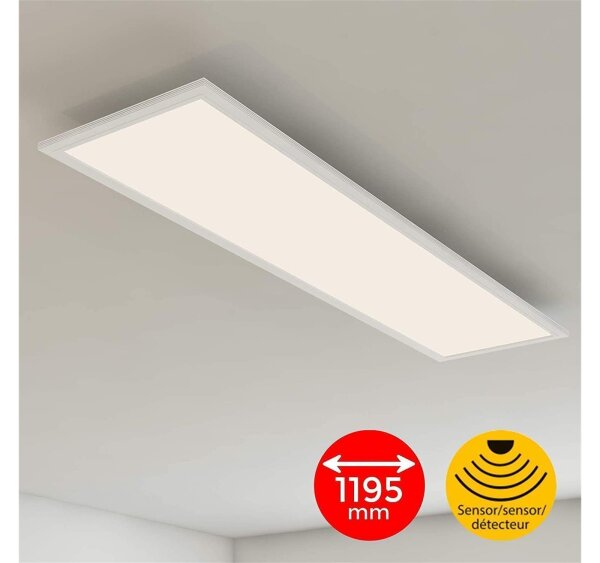 Briloner  Piatto LED Panel Weiß Eckig mit Bewegungssensor 38W