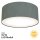 Briloner  Fabric LED  Deckenlampe Stoffschirm Grau 30 cm