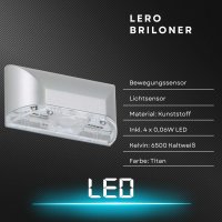 B-Kartonage Wandleuchte Briloner Lero LED Batterie mit...
