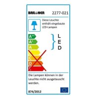 Akku-Sensorleuchte Lero, Silber, 2x0,06W, mit Bewegungsmelder, 9 x 3 x 5,3 cm – Briloner