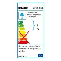 Briloner  Lero  Außenleuchte silber Bewegungsmelder